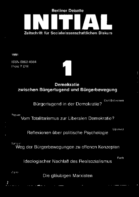 Cover von Demokratie zwischen Bürgertugend und Bürgerbewegung