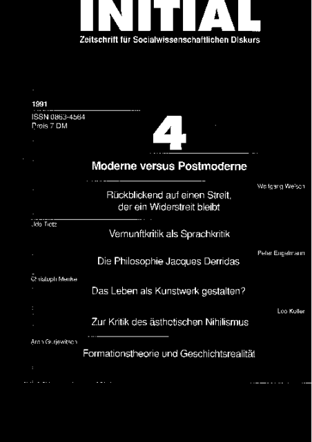 Cover von Moderne versus Postmoderne