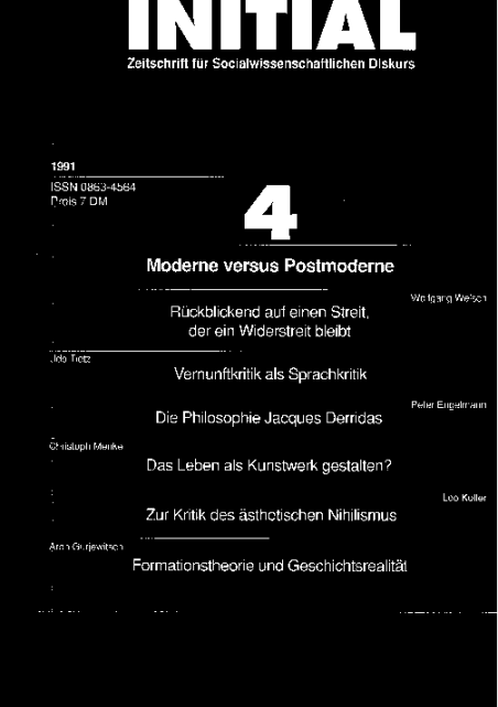 Coverbild von  Moderne versus Postmoderne