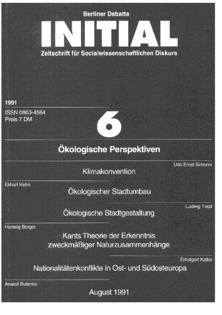 Cover von Ökologische Perspektiven