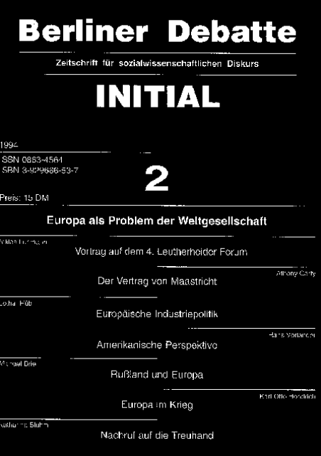 Cover von Europa als Problem der Weltgesellschaft