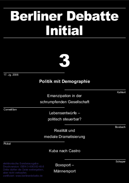 Coverbild von  Politik mit Demographie