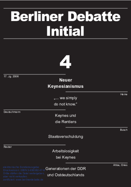 Cover von Neuer Keynesianismus