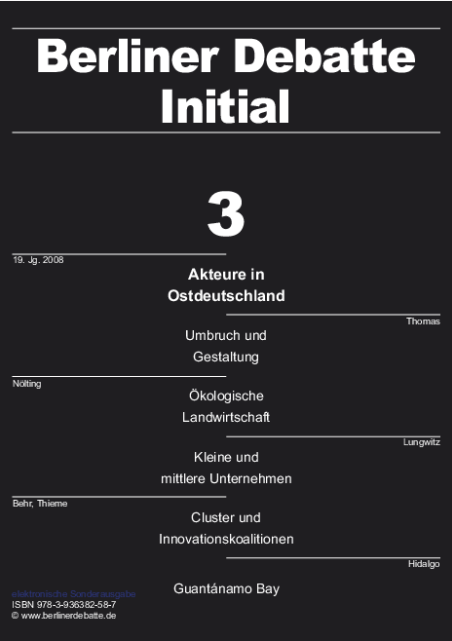 Cover von Akteure in Ostdeutschland - Zwischen Adaption und Innovation