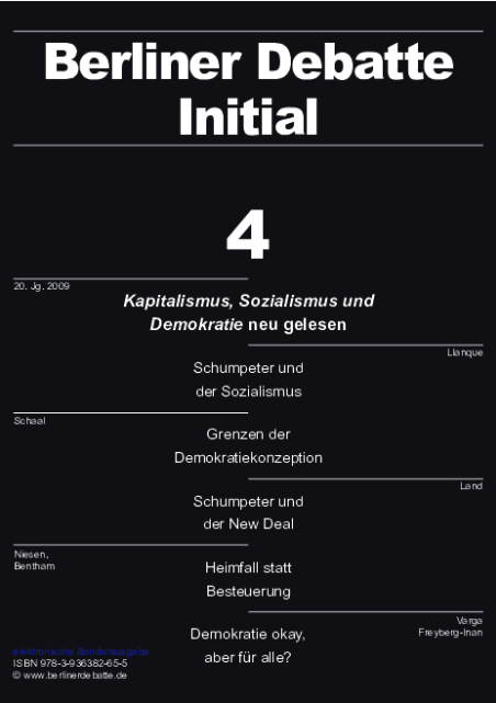 Coverbild von Kapitalismus, Sozialismus und Demokratie neu lesen