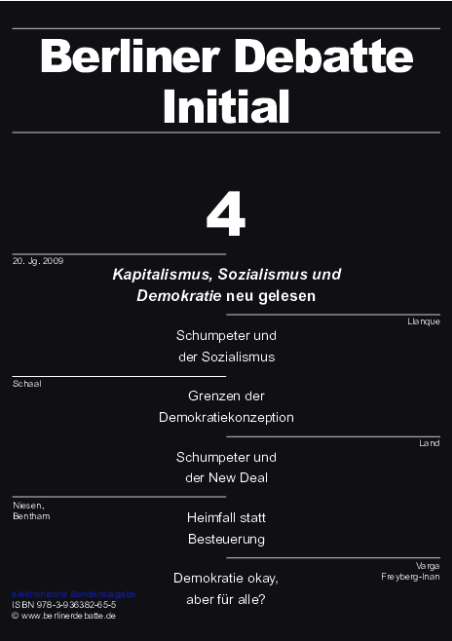 Coverbild von  Kapitalismus, Sozialismus und Demokratie neu lesen