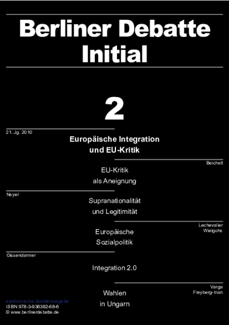 Coverbild von  Europäische Integration und EU-Kritik