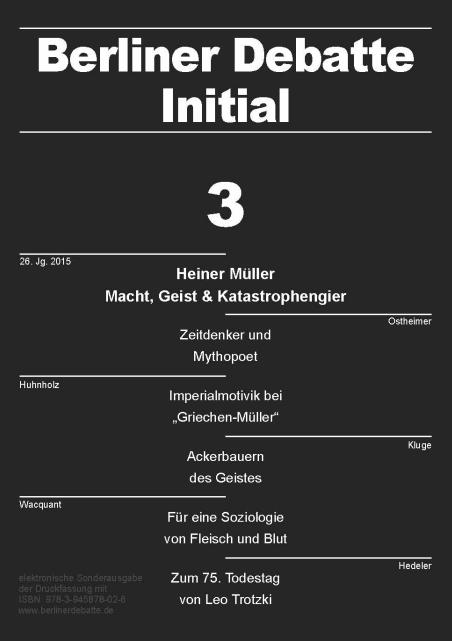 Cover von Heiner Müller: Macht, Geist & Katastrophengier