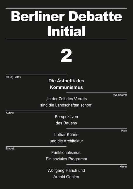 Coverbild von  Die Ästhetik des Kommunismus – Lothar Kühne